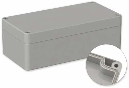 POLLIN, ABS Gehäuse, 160 x 80 x 55 mm, IP66, Lichtgrau