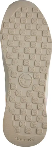 Tamaris 23731/41 Beige Comb Low Sneaker EU 39 - Modischer Damensneaker in Beige, ideal für Freizeit und Alltag. Atmungsaktives Obermaterial aus Leder und Synthetik sorgt für Komfort und Stil.