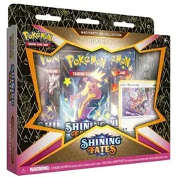 Pokemon Shining Fates Pin Collection - Dedenne - TCG OVP Displays, enthält exklusive Booster und einen Dedenne-Pin, perfekt für Sammler und Pokémon-Fans!