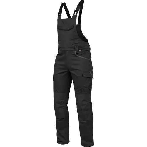 Würth MODYF Arbeitslatzhose Stretch X Handwerker Blaumann für Herren Flexibel, robust, komfortabel Herren Latzhose, Schwarz