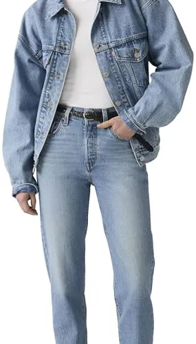 Levi's Damen Jeanshose 501 Crop High Rise, Straight Fit, Blau - Klassische 501 Crop Jeans für Damen, die durch ihr zeitloses Design und den hohen Tragekomfort begeistert. Mit geradem Beinverlauf und hochwertigem Stretch-Denim ist sie perfekt für jeden Anlass.