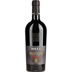 Zolla Primitivo di Manduria Riserva 2018 - 18er Set, versandkostenfrei! - Exzellenter Rotwein mit rubinroter Farbe und komplexem Bouquet. Ideal zu kräftigen Gerichten und gereiftem Käse. Perfekt für besondere Anlässe!
