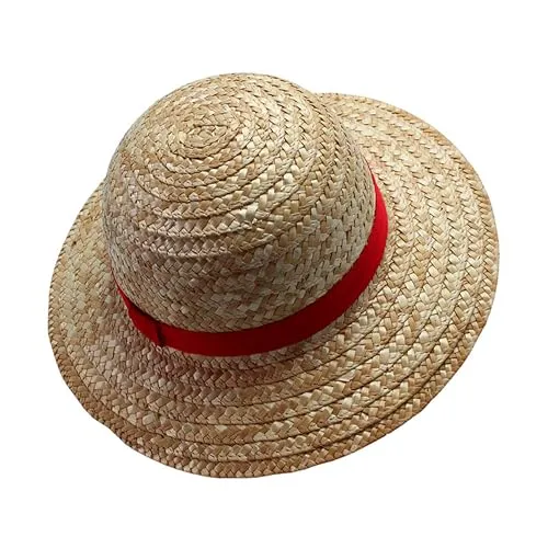 Abysse One Piece Luffy Straw Hat - Stroh-Hut für Erwachsene - Merchandising für One Piece Fans, hochwertiger Stroh-Hut im Luffy-Design für stilvolle Auftritte.