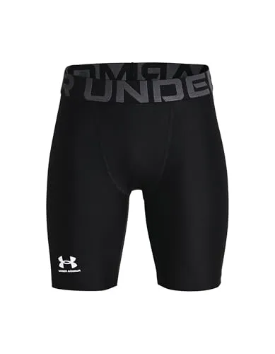 Under Armour HG Armour Shorts schwarz-weiß L - Laufshorts für Kinder, aus ultraweichem HeatGear-Material für höchsten Tragekomfort und optimale Atmungsaktivität, ideal für sportliche Aktivitäten.