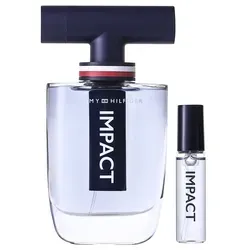 Tommy Hilfiger Impact Eau de Toilette EDT 100 ml + Travel Spray 4 ml - Herrendüfte mit eleganter Duftkomposition, ideal für stilbewusste Männer. Enthält ein praktisches Travel Spray für unterwegs.