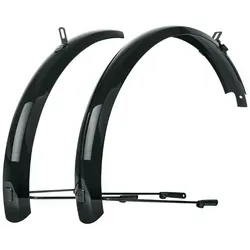 SKS Germany Bluemels Basic Schutzblech 24" – Schwarz - Fahrradschutzbleche mit elegantem Design: Robuste Sandwich-Konstruktion und innovatives ESC-Sicherheitssystem für optimalen Schutz vor Schmutz und Spritzwasser.