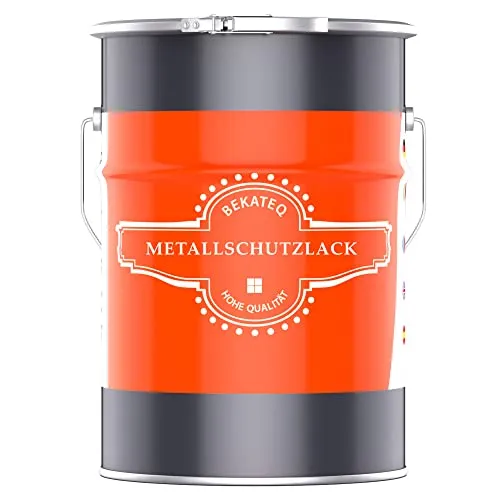 BEKATEQ Metallschutzlack 4in1 Metallfarbe 2,5L Tannengrün I Grundierung + Rostschutzfarbe + Zwischenanstrich + Deckanstrich I Metalllack für Dach, Fenster, Türen, Zaun LS-570