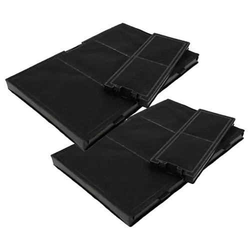 vhbw 4X Filter kompatibel mit Siemens LC87KHM10, LC87KBM60B/01, LC87KBM60, LC87JHM60/01, LC87JHM20/01 Dunstabzugshauben - 4X Aktivkohlefilter