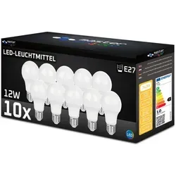 MasterLED E27 A60 LED Vita - 12W 1050lm - Leuchtmittel - 6200K Kaltweiß – 10er Set