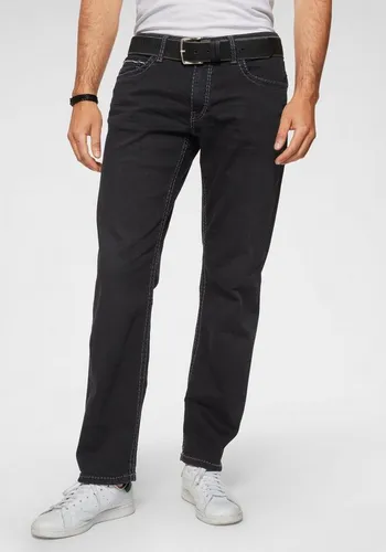 CAMP DAVID Loose-fit-Jeans "CO:NO" für Herren - Hochwertige Denim-Jeans in schwarz used, mit markanten Nähten und elastischem Material für optimalen Tragekomfort. Ideal für einen lässigen Look.