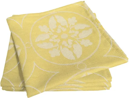 Adam Stoffserviette Romantic Puligny Light (4 St) - Elegante Stoffservietten im 4er-Set aus 100% GOTS-zertifizierter Bio-Baumwolle. Das florale Jacquard-Muster bringt Romantik auf den Tisch und sorgt für stilvolle Akzente bei jedem Anlass. Pflegeleicht und vielseitig kombinierbar.