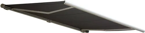 HW Kassettenmarkise elektrisch T124 - Sonnenschutz für Terrasse - Markisen & Terrassenüberdachungen, elektrische Gelenkarmmarkise in Anthrazit, idealer Sonnenschutz mit einer großzügigen Fläche von 5x3m für gemütliche Stunden im Freien.