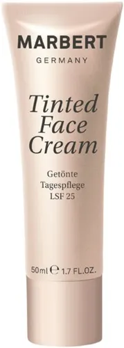 Marbert Tinted Face Cream 50 ml – Getönte Gesichtscreme für einen ebenmäßigen Teint - Die Marbert Tinted Face Cream 50 ml bietet eine Tagespflege mit mineralischen Pigmenten, die sich dem Hautton anpasst und kleine Makel kaschiert. Die feuchtigkeitsspendende Textur sorgt für einen frischen Look und schützt mit LSF 25.