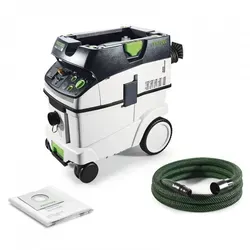 Festool Absaugmobil CLEANTEC CTM 36 E LE 574990 - Nass-Trockensauger mit kompaktem Design und hoher Absaugleistung von 3900 l/min, ideal für Baustellen und Werkstätten.