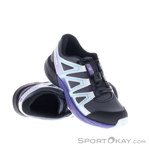 Salomon Speedcross Mädchen Laufschuhe - Gris/argent - 38 - Laufschuhe für Mädchen, ideal für unwegsames Gelände mit hervorragendem Grip und Komfort.