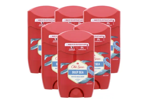 Old Spice Deep Sea Deo-Roller 6er Set - Deoroller für Männer mit frischem Meeresduft, 48H Schutz, aluminiumfrei und hinterlässt keine Rückstände auf Kleidung.