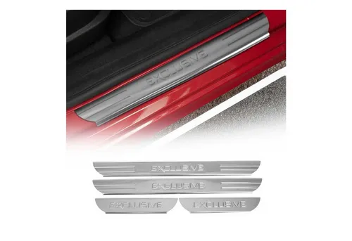 OMAC Einstiegleiste TOYOTA 7005091E - Edelstahl Einstiegleiste für TOYOTA, selbstklebend, schützt den Fahrzeugboden und verleiht einen stilvollen Look. Ideal für den vorderen und hinteren Einbau.