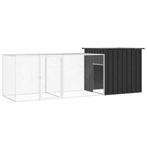 Hühnerkäfig mit Dach aus verzinktem Stahl - Käfige, Auslauf & Gehege - Stabiler Hühnerstall mit Freilaufgehege, ideal für gesunde und glückliche Hühner in sicherer Umgebung.