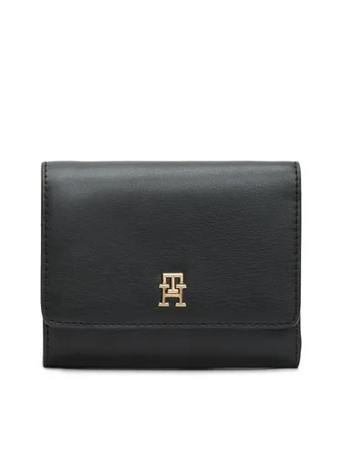 Tommy Hilfiger Geldbörse TH ICON TRIFOLD - Elegante Damen Geldbörse aus hochwertigem Lederimitat mit TH-Logo. Bietet Platz für 6 Karten und 2 Scheine. Ideal für stilbewusste Frauen, die Funktionalität und Design schätzen.