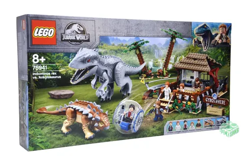 LEGO 75941 Jurassic World Indominus Rex vs. Ankylosaurus - LEGO® Spielset für Kinder ab 8 Jahren mit spannenden Dinosaurier-Duellen und Gyrosphärenstation - fördert Kreativität und Rollenspiele!