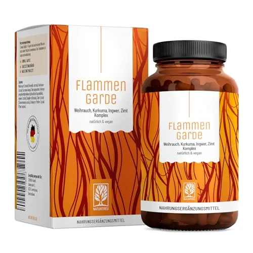 Weihrauch Kurkuma Ingwer Kapseln Hochdosiert - Boswellia Serrata mit 196,1 mg Boswelliasäure und synergistischen Kräuterextrakten für natürliche Entzündungshemmung. Vegan, ohne Zusatzstoffe und ideal für eine 90-tägige Kur.