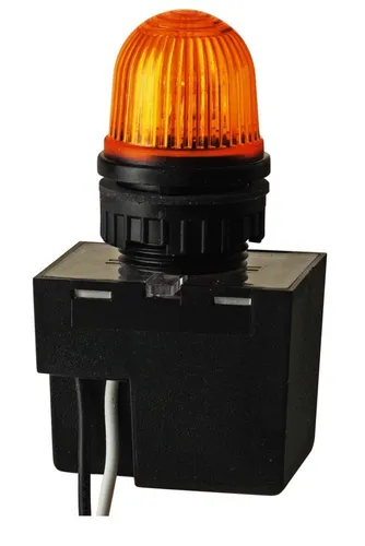 Werma Blitzleuchte 23230055 - Sonstige Signalgeber mit IP65 Schutzart, ideal für den Innen- und Außenbereich. Die 24V DC Blitzleuchte überzeugt durch ihre hohe Sichtbarkeit dank der gelben Kalotte und Xenon-Leuchtmittel.