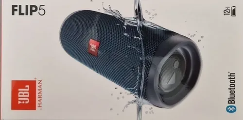 JBL FLIP 5 Bluetooth-Lautsprecher - Wasserdicht & 20 Watt RMS, Blau - Lautsprecher mit kraftvollem Sound und über 12 Stunden Wiedergabezeit. Wasserdicht nach IPX7, ideal für jedes Abenteuer und Partys im Freien.