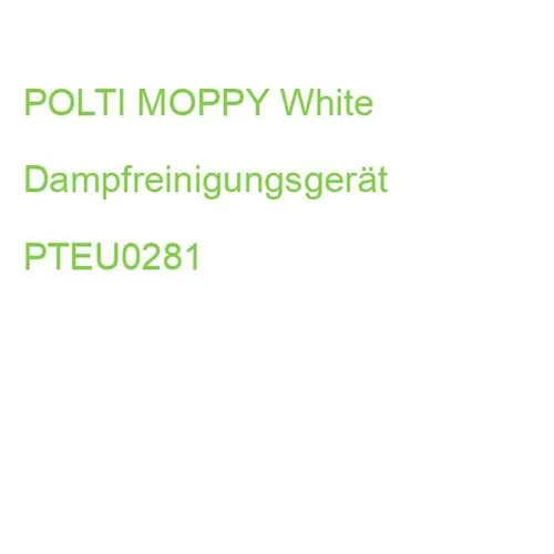 Dampfreiniger Moppy PTEU0281 - Dampfreiniger mit sofortiger Einsatzbereitschaft in 10 Sekunden, reinigt effektiv ohne Chemikalien und entfernt 99,9% der Viren und Bakterien.