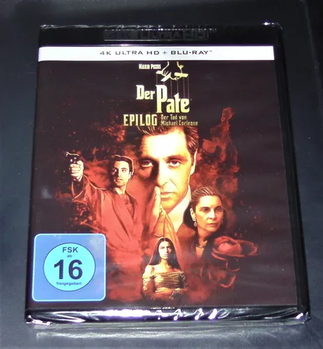 Der Pate, Epilog: Der Tod von Michael Corleone [4K Ultra HD] + [Blu-ray] - Filme - Hochauflösende 4K Ultra HD-Version des Klassikers, perfekt für Filmfans und Sammler
