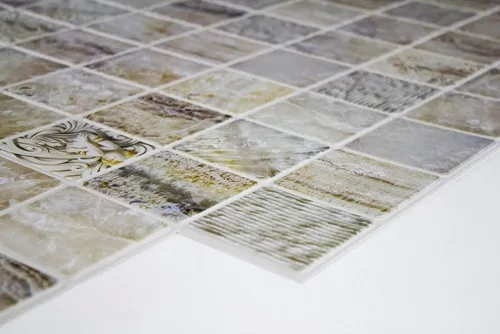 Hexim Wanddekoobjekt VENETIAN MARBLE (Restposten! - stabile und pflegeleichte PVC Platten zur Wandverkleidung z. B. als Küchenrückwand (950x480mm) Dekor Fliesen spritzfest)