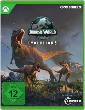 Jurassic World Evolution 3 - Xbox Series X - Konsolensimulator für Xbox Series X, baue deinen eigenen Dinosaurier-Park und erlebe spannende Abenteuer mit lebensechten Kreaturen.