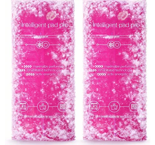 TK Gruppe Kalt-Warm-Kompresse Kühlpads Gelkissen pink für Kühlbox Kühlschrank Kühltasche, 3er Set 2-tlg., 3x 15cm x 15cm, Mikrowelle geeignet / Wiederverwendbar