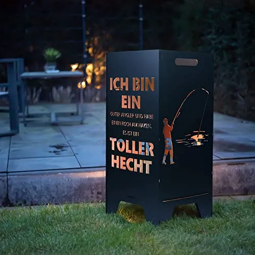 FEUERTONNEN BERTLING® Feuertonne mit maritimem Motiv | Hochwertiger Stahl für gemütliche Abende - Entdecke die robuste Feuertonne mit stabilem Stecksystem und praktischen Tragegriffen. Ideal für Brennholz oder große Kerzen. Perfekt für entspannte Stunden im Garten – Made in Germany!