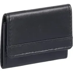 extra kleine Minibörse schwarz aus Leder - Kompakte Minibörse mit den Maßen 6x5 cm, aus hochwertigem Echtleder gefertigt. Ideal für die sichere Aufbewahrung von Karten und Geld. Perfekt für unterwegs!