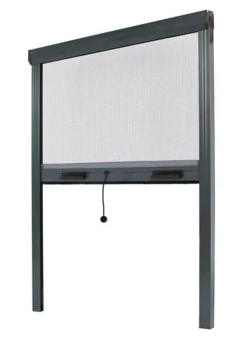 Fliegengitter Insektenschutzrollo Aluminium - Anthrazitgrau, B125 x H160cm - Fliegenabwehr mit zuschneidbarem Fiberglas-Netz für optimale Anpassung. Das elegante Rollo bietet zuverlässigen Insektenschutz und ermöglicht gleichzeitig eine gute Belüftung.