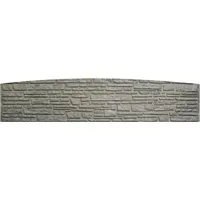 Betonzaun-Bogenplatte Montana 200 cm x 45 cm x 3 cm - Langlebige Bogenplatte für den Betonzaun, ideal als Abschlussplatte. Robuste Verarbeitung für zuverlässigen Sichtschutz und einfache Montage im Garten.