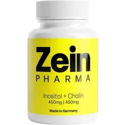 ZeinPharma Cholin-Inositol 450/450 mg Kapseln - Nahrungsergänzungsmittel mit 450/450 mg Cholin und Inositol, 76 g, ideal zur Unterstützung des täglichen Wohlbefindens.