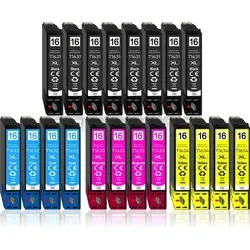 20er PlusPack Druckerpatronen 16 16XL für Epson WF-2660 - Hochwertige, kompatible Druckerpatronen für Epson WF-2660. Mit extra hoher Reichweite für langanhaltendes Drucken und gestochen scharfe Ergebnisse. Ideal für alle Druckanforderungen.