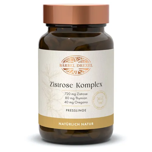 Zistrose Komplex mit Vitamin C Lutschpresslinge - Nahrungsergänzungsmittel zur Unterstützung des Immunsystems mit Holunder und Vitamin C. Ideal bei Ansteckungsgefahr, beruhigt Mund- und Rachenraum mit Oregano und Thymian.
