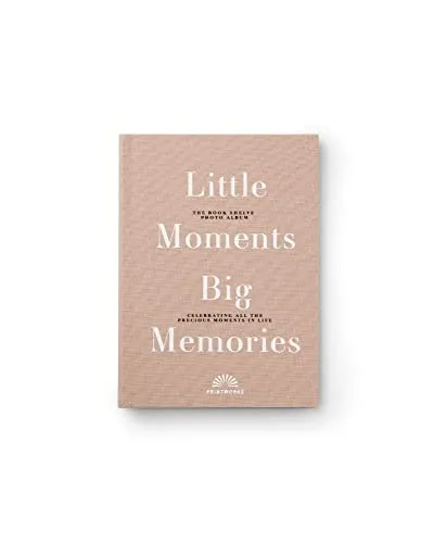 PrintWorks Bookshelf Album - Kleine Moments Big Memories Bücherregal Alben Haus Dekoration, Weiß, Einheitsgröße