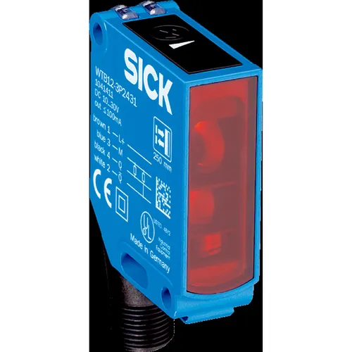 Sick Reflexions-Lichttaster WTB12-3P2411 - Automatisierungstechnik, leistungsstarker Reflexions-Lichttaster mit einem Schaltabstand bis zu 600 mm und einfacher Installation dank Stecker M12.