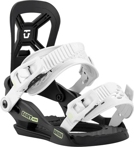 UNION CADET MINI Bindung 2026 black - XS - Leistungsstarke Snowboard-Bindung für Kinder, entwickelt für Komfort und Anpassungsfähigkeit. Ideal für junge Fahrer, mit Profi-Features und in einer praktischen Lunchbox verpackt.