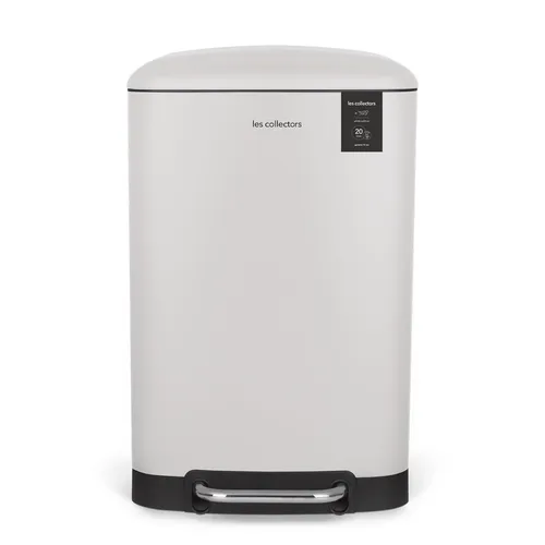 Les Collectors Küchen-Tretabfalleimer Edelstahl N°528, 20L - Haushaltszubehör mit automatischem Deckel, hygienisch und geräuschlos. Robustes Edelstahl-Design, ideal für moderne Küchen.