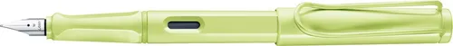 LAMY Füllhalter Safari Springgreen - Federbreite B - Füller in frischem Springgreen, ideal für Schule und Büro, mit ergonomischem Design für komfortables Schreiben.