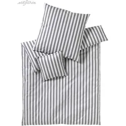 Elegante Perkal Bettwäsche »Lido« Marine 200x220 cm - Zeitlose Bettwäsche Lido in maritimen Farben. Aus hochwertigem Baumwoll-Perkal gefertigt, bietet sie Ihnen ein angenehmes Schlafgefühl und sorgt für frischen Wind in Ihrem Schlafzimmer.