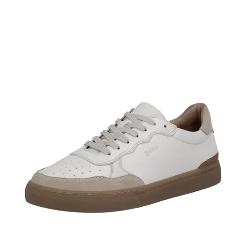 Rieker Sneaker Basket-Sneaker, Halbschuh mit modischer Schnürung - Langlebiger Halbschuh aus wasserabweisendem Glattleder mit rutschfester Synthetik-Sohle. Ideal für stylische Freizeitlooks und Casual-Business-Kombinationen.