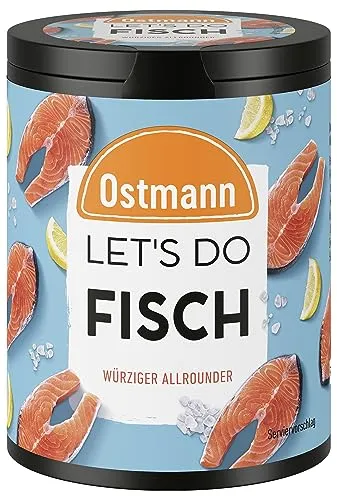 Ostmann Gewürze - Let's Do Fisch Allrounder - Kräuter für Bratfisch, Flammlachs und Meeresfrüchte, würziger Genuss aus natürlichen Zutaten in recyclebarer Metalldose.