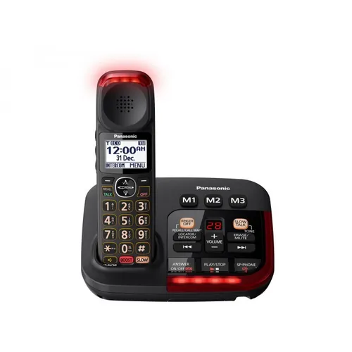 Panasonic KX-TGM420: Digitales Telefon mit Anrufbeantworter - Festnetztelefon für Menschen mit Hörverlust: bis zu +40 dB Lautstärke, langsamer Gesprächsmodus und visuelle Anrufsignalisierung.
