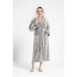 Unisex-Bademantel OTTO HOME "Lillou" XL, grau – ideal für Sauna & Spa - Der OTTO HOME Bademantel "Lillou" in grau überzeugt mit weichem Mikrofaser-Material, das angenehm auf der Haut liegt. Praktische Taschen und ein bequemer Schnitt machen ihn zum perfekten Begleiter für entspannte Momente zu Hause oder nach dem Saunagang.