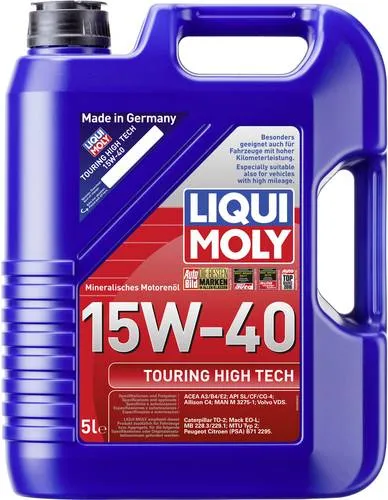 Motoröl LIQUI MOLY 1096 15W-40 - Mineralisches Motorenöl im 5 l Kanister, ideal für hohe Beanspruchung und bietet hervorragenden Schutz für Ihren Motor.